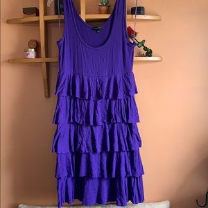 Purple Ruffle Dress